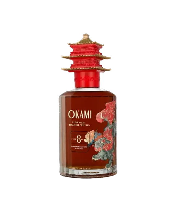 Okami 8 Year Old Pure Malt, fles bij slijterij t Bockje in Bathmen
