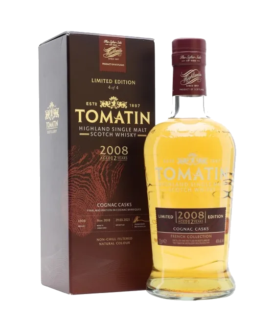 TOMATIN 2008 Cognac Cask, fles bij slijterij t Bockje in Bathmen