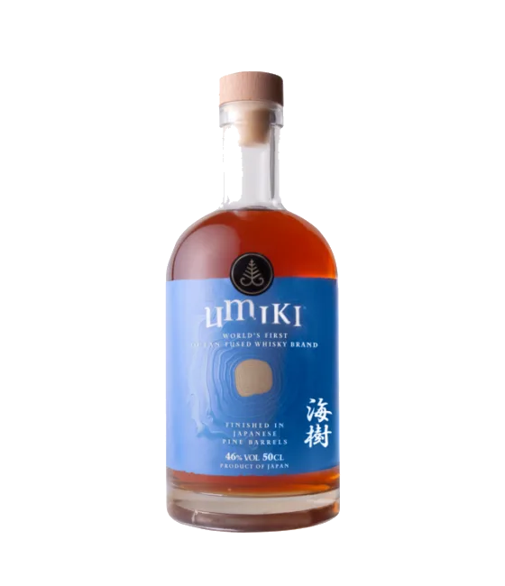 Umiki Ocean Fused Whisky, fles bij slijterij t Bockje in Bathmen