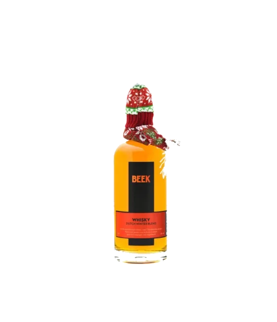 Beek Whisky Dutch Winter Blend, fles bij slijterij t Bockje in Bathmen