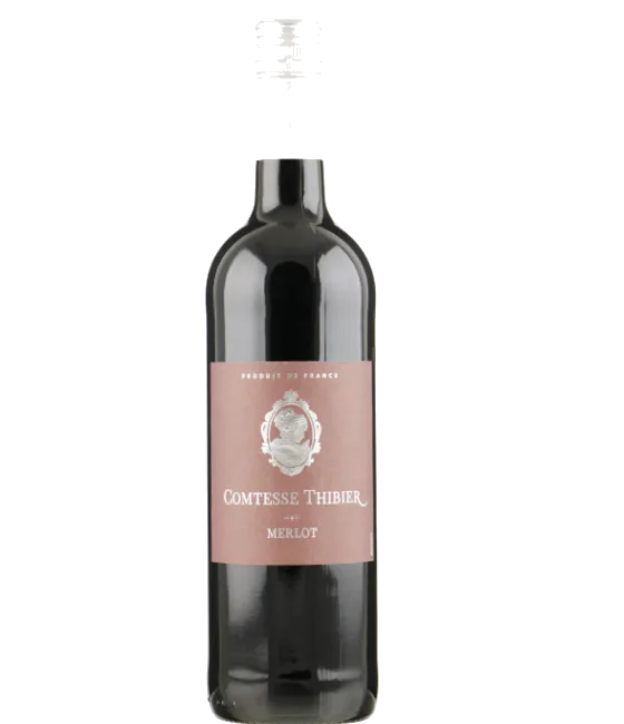 Comtesse Thibier Merlot, fles bij slijterij t Bockje in Bathmen