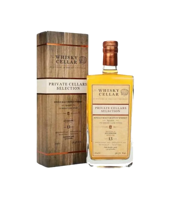 Whisky Cellars Selection Auchroisk 13 Years Old, fles bij slijterij t Bockje in Bathmen