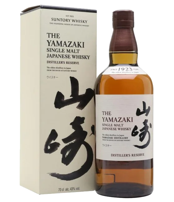 The Yamazaki Distillers Reserve Single Malt Japanse Whisky, fles bij slijterij t Bockje in Bathmen