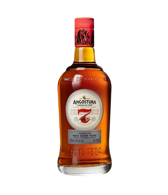 Angostura 7 Years Old, fles bij slijterij t Bockje in Bathmen