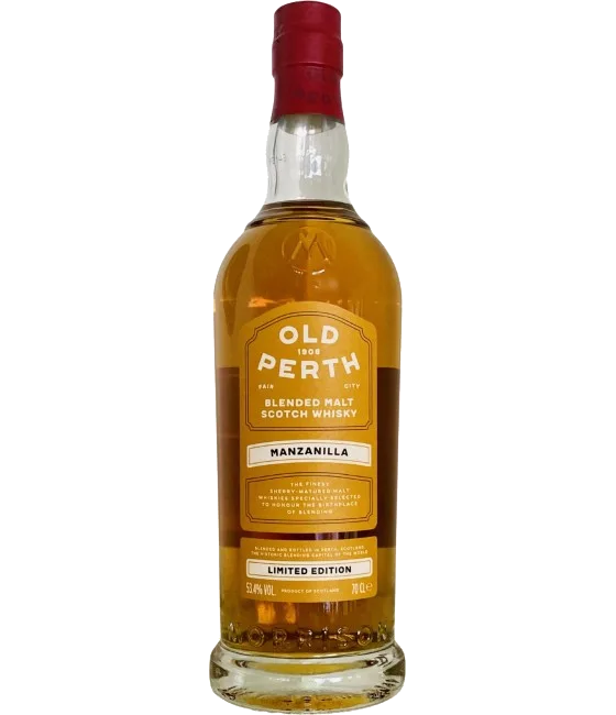 Old Perth Blended Malt Manzanilla Limited Edition, fles bij slijterij t Bockje in Bathmen
