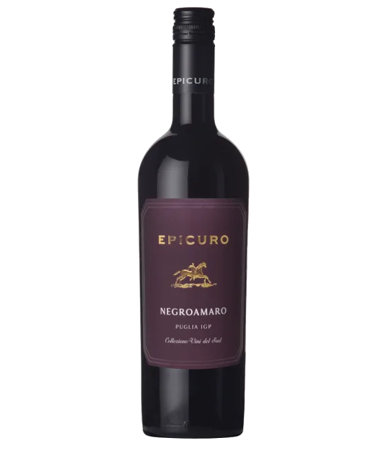 Epicuro Negroamaro, fles bij slijterij t Bockje in Bathmen