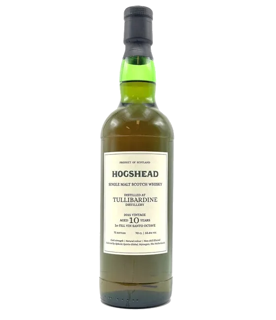 Hogshead 10 Years Old Tullibardine 2015, fles bij slijterij t Bockje in Bathmen