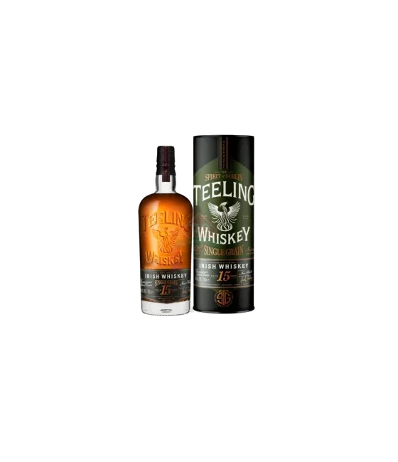 Teeling 15 Years Old Single Grain, fles bij slijterij t Bockje in Bathmen