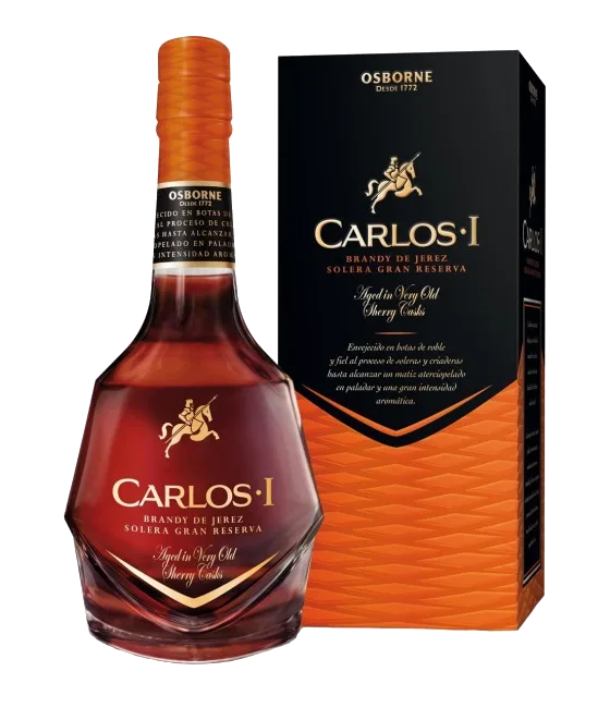Carlos I Solera Gran Reserva Brandy de Jerez, fles bij slijterij t Bockje in Bathmen