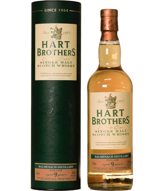 Hart Brothers Balmenach 9 Years Old 2015 Rum Cask, fles bij slijterij t Bockje in Bathmen