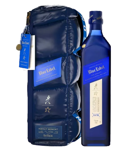 Johnnie Walker Blue Label Ice Chalet Perfect Moment, fles bij slijterij t Bockje in Bathmen