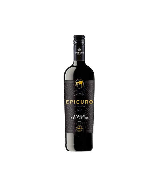 Epicuro Salice Salentino, fles bij slijterij t Bockje in Bathmen