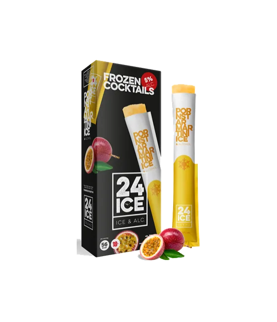 24 ICE Frozen Cocktails Pornstar Martini, fles bij slijterij t Bockje in Bathmen
