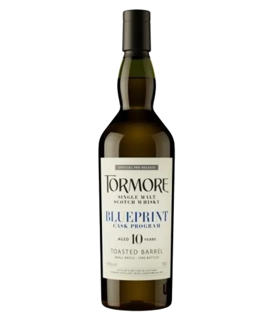 Tormore Blueprint Toasted Barrels 10 Years Old, fles bij slijterij t Bockje in Bathmen
