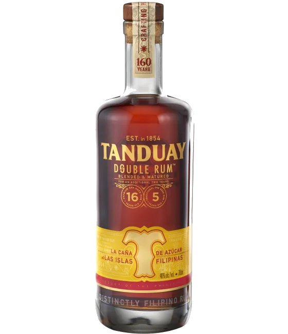 Tanduay Double Rum, fles bij slijterij t Bockje in Bathmen
