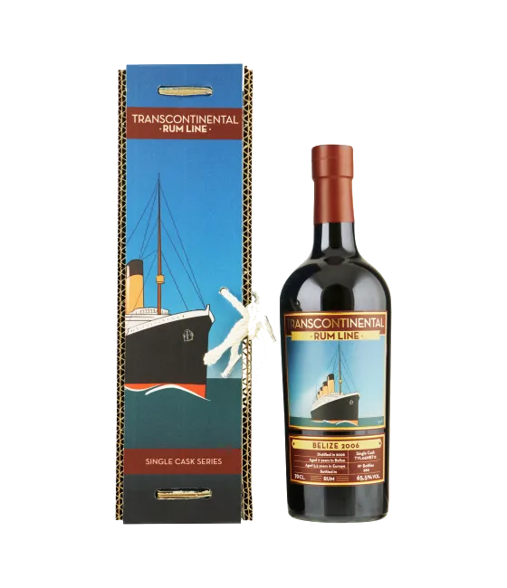 Transcontinental Rum Belize 2006, fles bij slijterij t Bockje in Bathmen