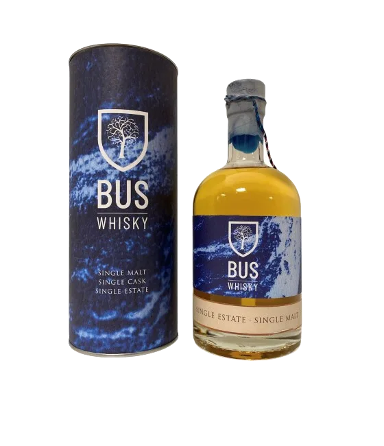 BUS Single Malt Single Estate Whisky, fles bij slijterij t Bockje in Bathmen