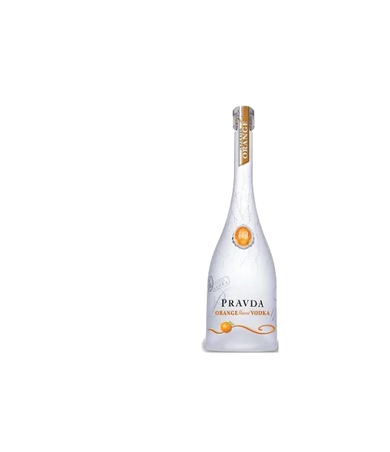 Pravda Orange, fles bij slijterij t Bockje in Bathmen