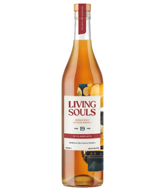Living Souls Glen Garioch 19 Years Old, fles bij slijterij t Bockje in Bathmen