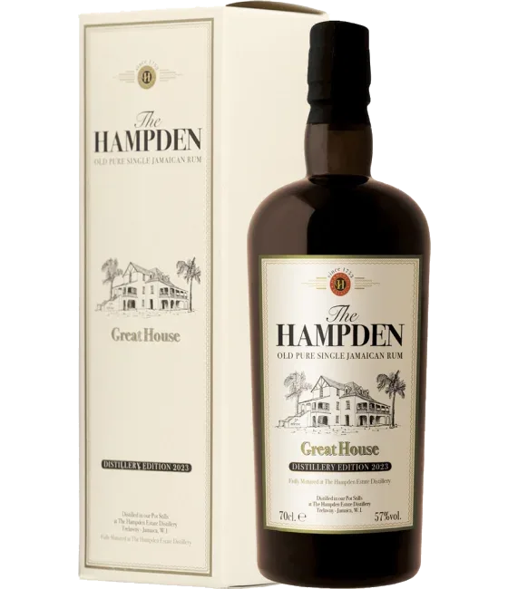 Hampden Estate The Great House Release 2023, fles bij slijterij t Bockje in Bathmen