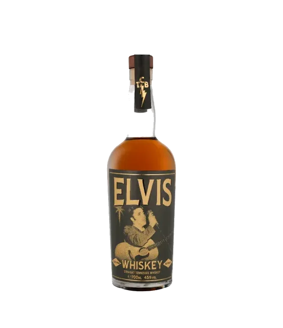 Elvis Straight Tennessee Whiskey, fles bij slijterij t Bockje in Bathmen
