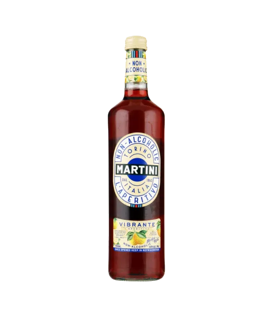 Martini Vibrante alcoholvrij, fles bij slijterij t Bockje in Bathmen