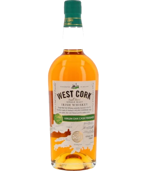 West Cork Virgin Oak Cask Finished, fles bij slijterij t Bockje in Bathmen