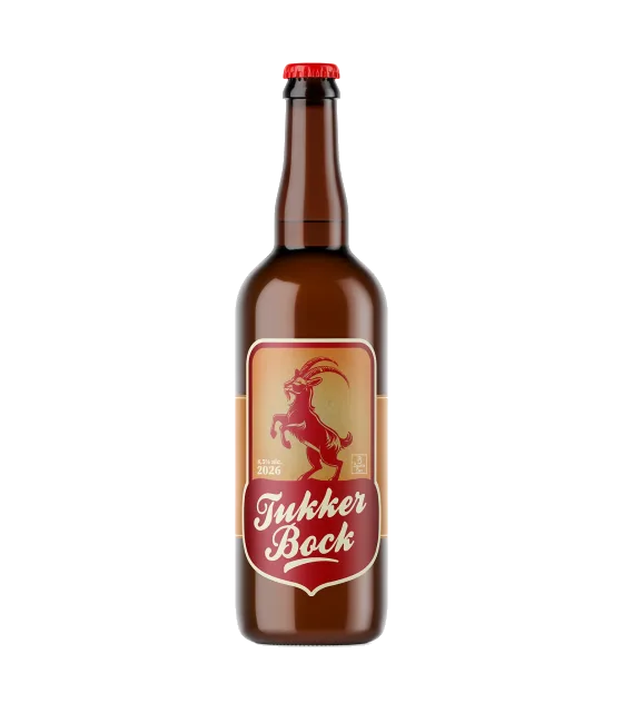 Tukker Bock, fles bij slijterij t Bockje in Bathmen