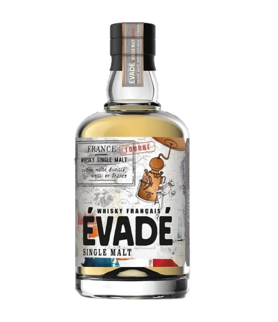 Évadé Peated French Single Malt, fles bij slijterij t Bockje in Bathmen