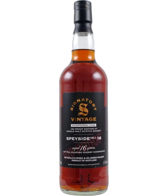 Signatory Speyside 16 (GL) 16 Years Old 100 Proof Edition Oloroso, fles bij slijterij t Bockje in Bathmen
