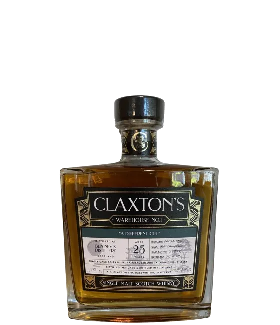 Claxton’s Warehouse Ben Nevis 25 Years Old, fles bij slijterij t Bockje in Bathmen