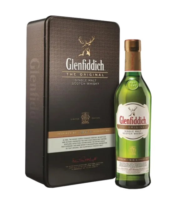 Glenfiddich The Original Speyside Single Malt Whisky, fles bij slijterij t Bockje in Bathmen