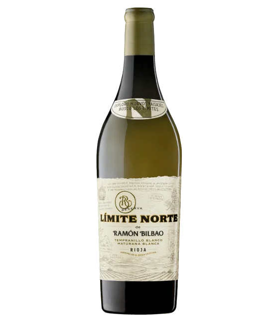 Límite Norte de Ramón Bilbao Rioja Blanco Reserva, fles bij slijterij t Bockje in Bathmen