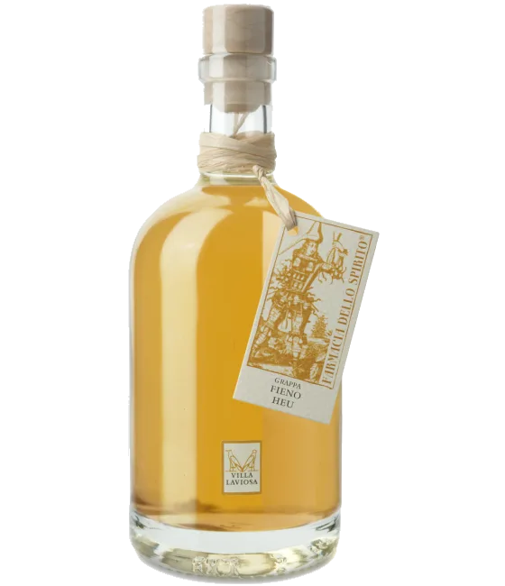 Liquore con Grappa al Fieno, fles bij slijterij t Bockje in Bathmen
