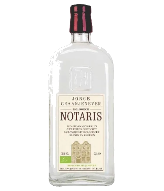 Notaris Jonge Graanjenever, fles bij slijterij t Bockje in Bathmen