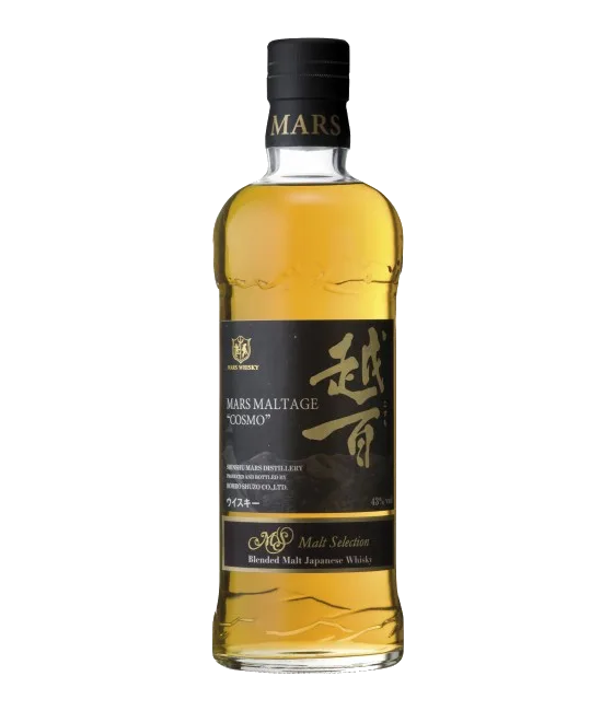 Mars Maltage Cosmo Blended Malt Japanese Whisky, fles bij slijterij t Bockje in Bathmen