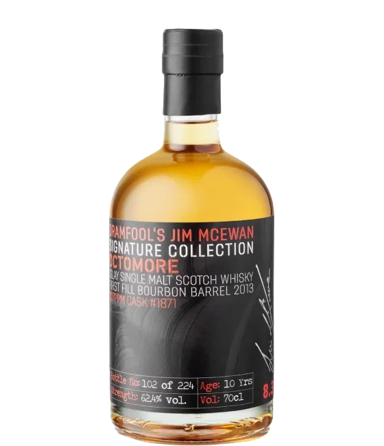 Dramfool’s Signature Collection 10 Years Old 2013 Octomore 8.3 #1871, fles bij slijterij t Bockje in Bathmen