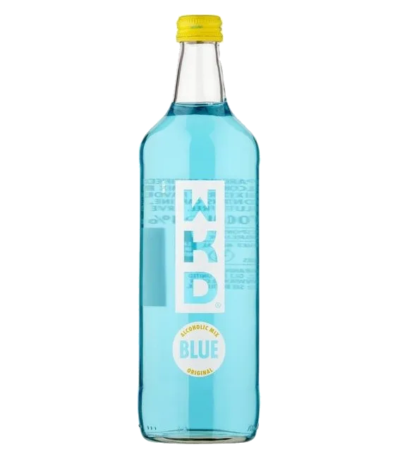 WKD Blue, fles bij slijterij t Bockje in Bathmen