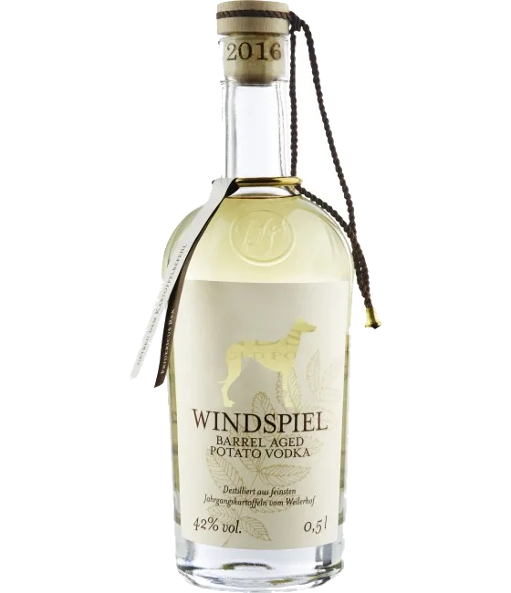 Windspiel Barrel Aged Potato Vodka, fles bij slijterij t Bockje in Bathmen