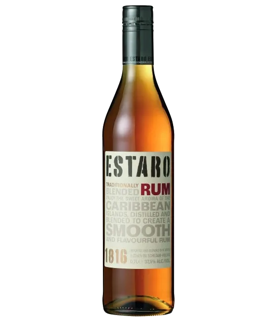 Estaro Rum Bruin, fles bij slijterij t Bockje in Bathmen