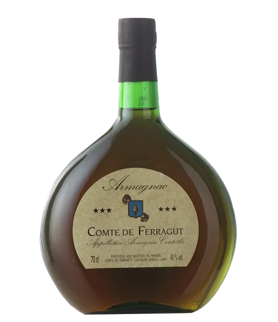 Comte Ferragut Armagnac VSOP, fles bij slijterij t Bockje in Bathmen