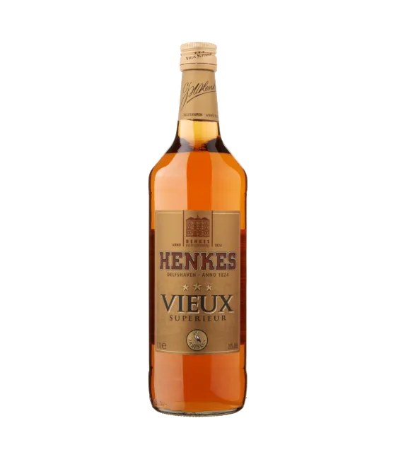 Henkes Vieux, fles bij slijterij t Bockje in Bathmen