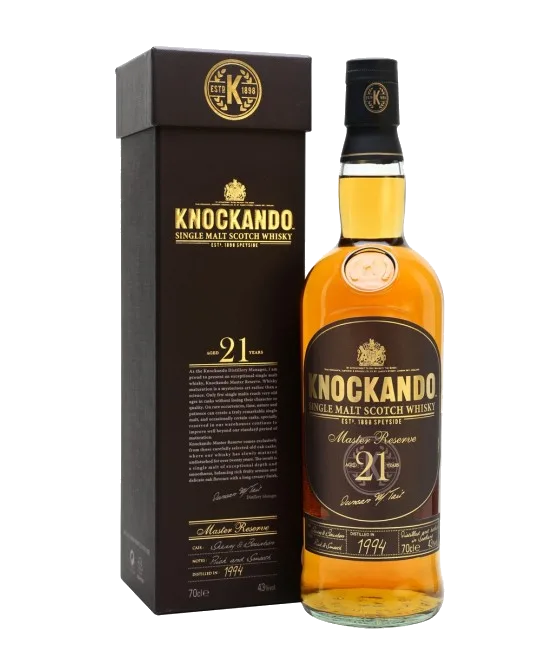 Knockando 21 Years Old Master Reserve, fles bij slijterij t Bockje in Bathmen