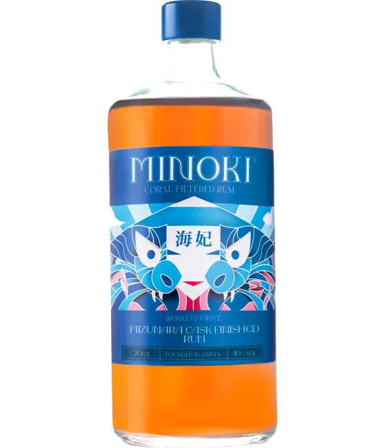 Minoki Mizunara Cask Finished Rum, fles bij slijterij t Bockje in Bathmen