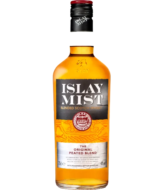 Islay Mist Blended Scotch Whisky, fles bij slijterij t Bockje in Bathmen