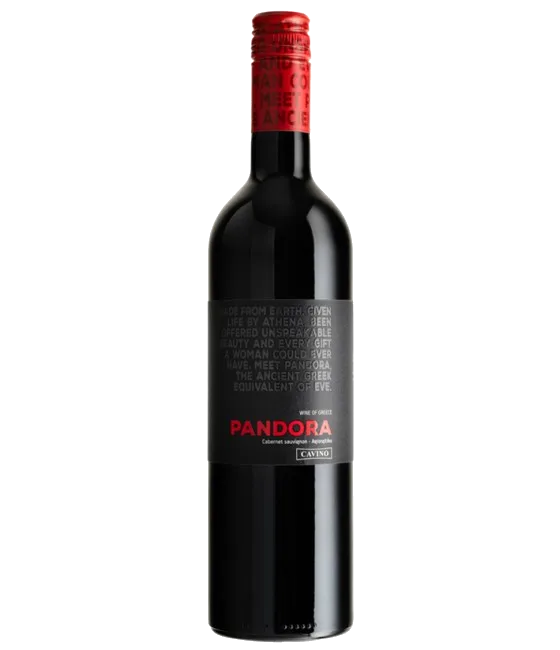 Cavino Pandora Red Agiorgitiko Cabernet, fles bij slijterij t Bockje in Bathmen