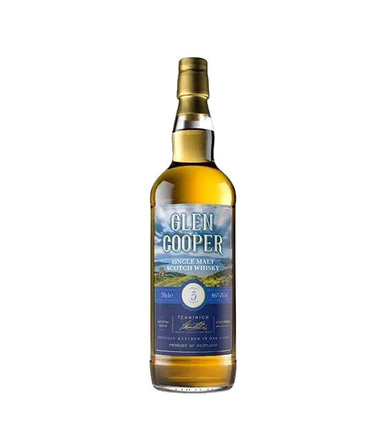Glen Cooper 5Y Teaninich, fles bij slijterij t Bockje in Bathmen