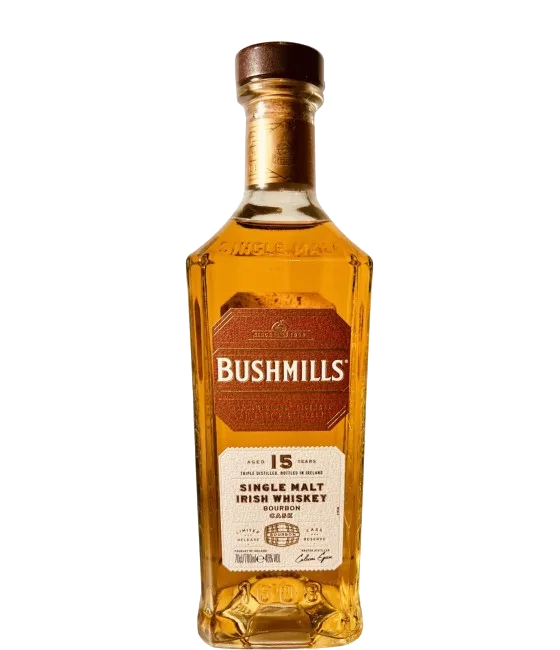 Bushmills 15 Years Old Bourbon Cask, fles bij slijterij t Bockje in Bathmen