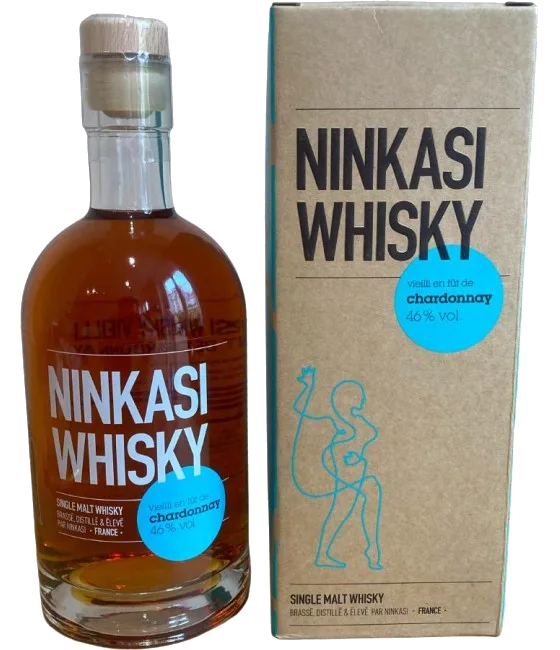 Ninkasi Whisky Chardonnay, fles bij slijterij t Bockje in Bathmen