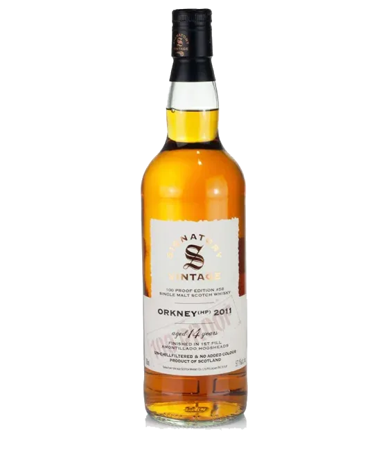 Signatory Vintage Orkney (HP) 2011 100 Proof Edition #58, fles bij slijterij t Bockje in Bathmen